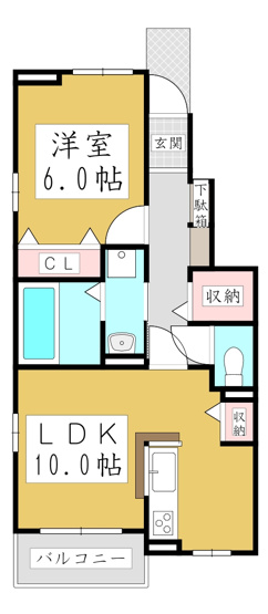 【間取り】 | ジャルダン　ヴェール
