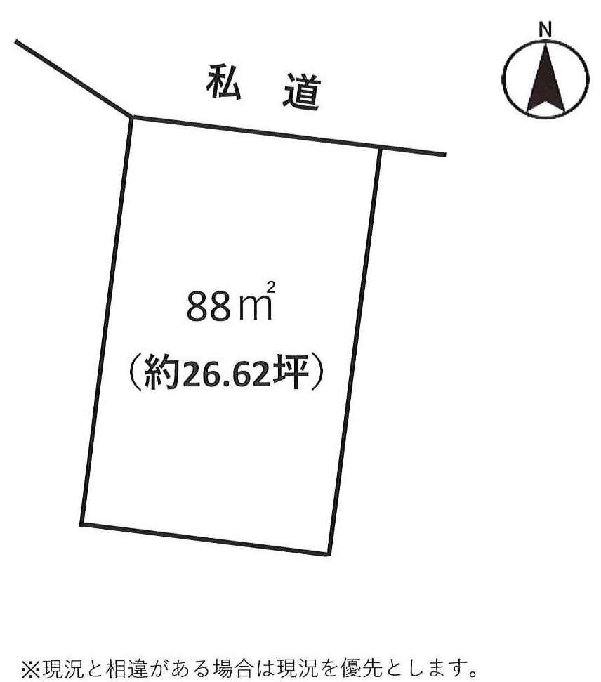 川越市藤倉　資材置場用地　「川越I.C」車9分　の土地図