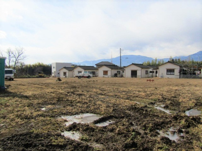 【外観】 | 分譲地　甲斐市天狗沢　全9区画 | 造成工事前の現地の様子です（2023年1月撮影）
造成工事完了後、実測売買となります