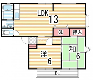 【間取り】 | 灰塚パークサイドビレッジA棟