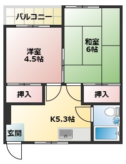 昌康マンションの間取り