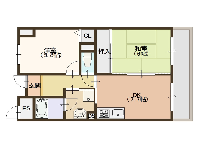 【間取り】 | クレスト塚西