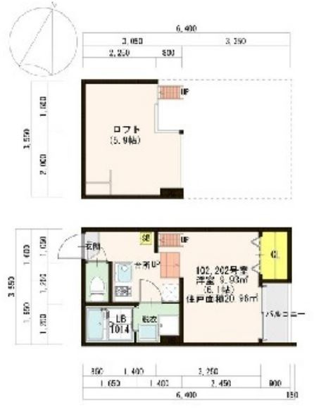 ciel bleu（シエルブルー）の間取り