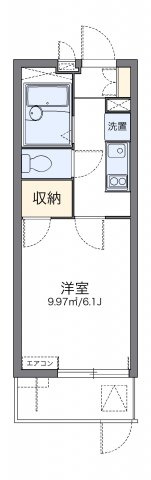 レオパレス夢咲の間取り