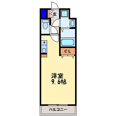 大阪市西淀川区野里２丁目の賃貸マンションの間取り