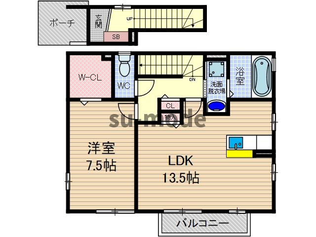 【間取り】 | レシェンテ茨木A棟