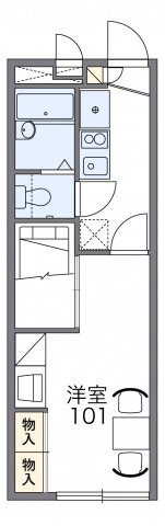 【間取り】 | レオパレスキャロット | 代表的な間取のため実際の間取とは異なる場合があります