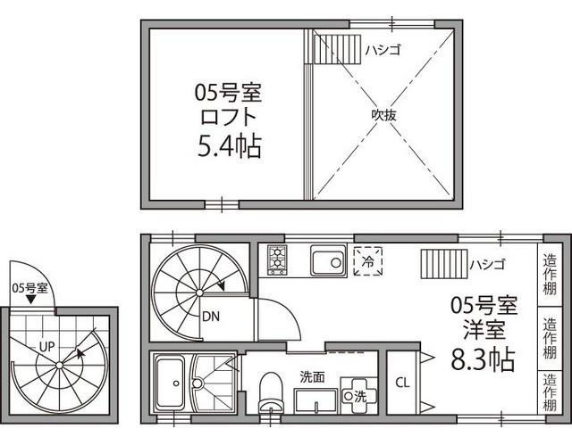 グランエッグス東大前の間取り|ワンルーム