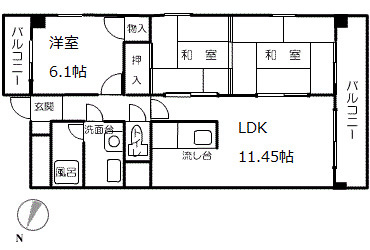 【間取り】 | アミティエ博多