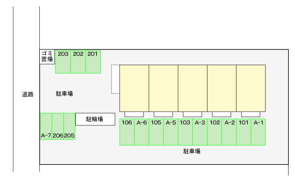 シティハイツあしはらの駐車場