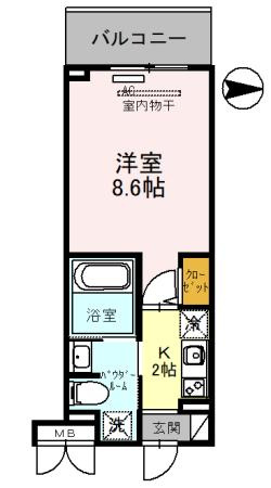 M'sマンション長栄寺の間取り
