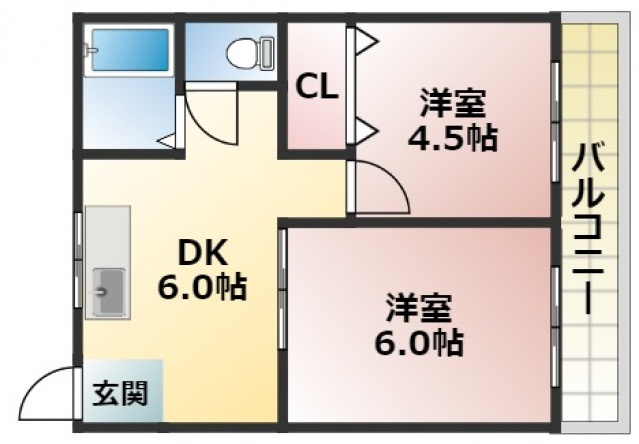 クリスタルハイツの間取り