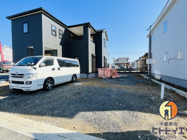 八女市宅間田新築一戸建住宅の駐車場