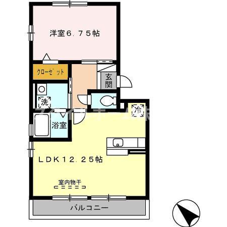 【間取り】 | ラ・フルールＡ棟