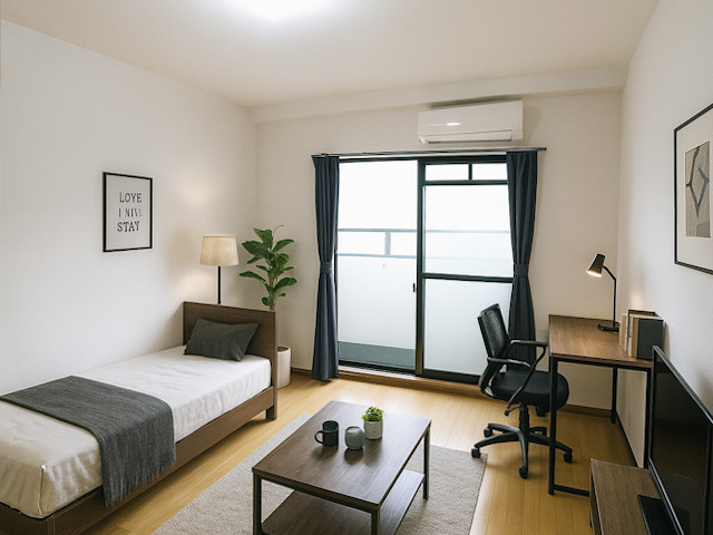 杉ヶ町北ビルの居間・リビング|CGで家具等を配置したもので家具等は含まれません。