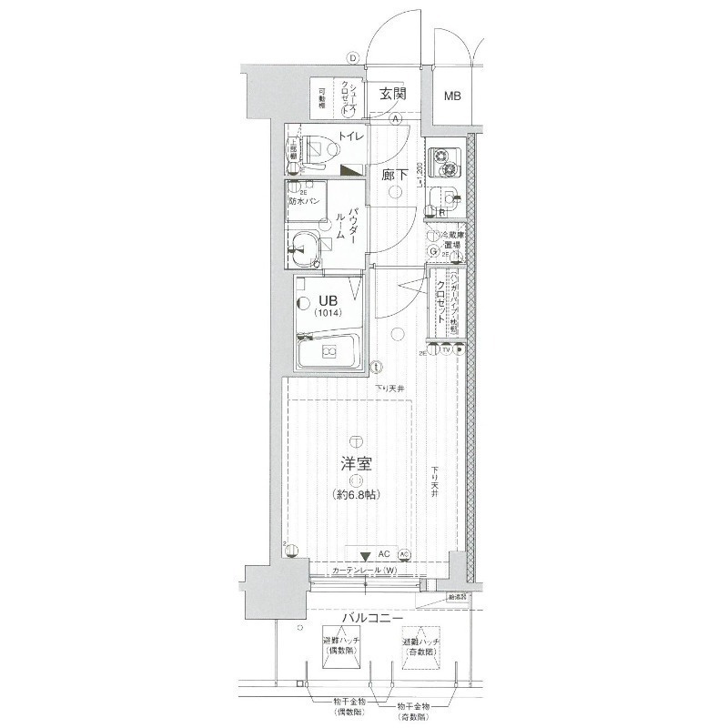 サムティ大阪GRAND EASTの間取り