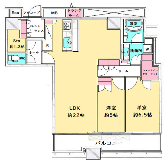 【間取り】 | 千葉セントラルタワー