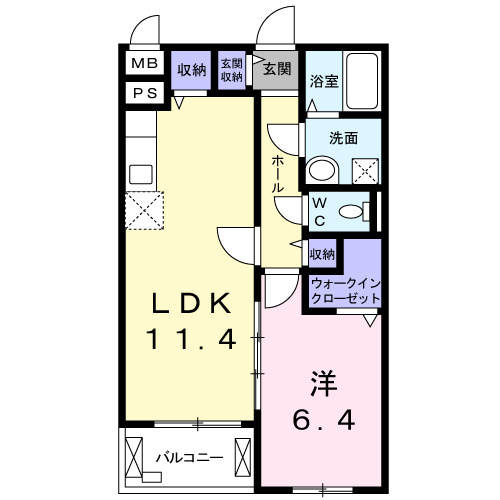 【間取り】 | ユニゾン別所B棟