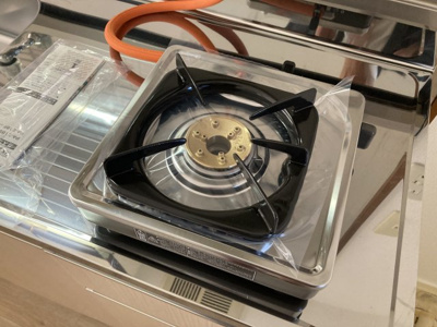 【キッチン】 | カワイマンション | １口ガスコンロ付き