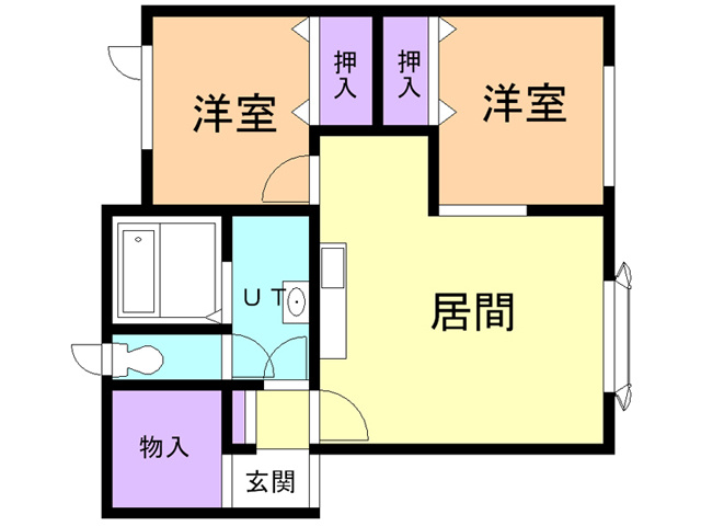 Two　Leafの間取り