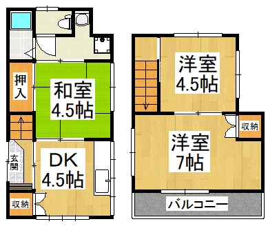【間取り】 | 河内長野市本町18-22
