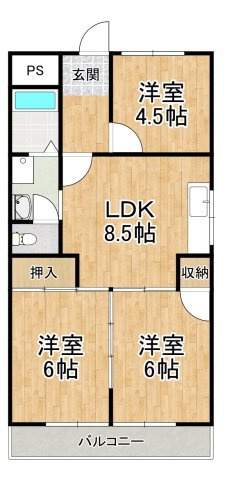【間取り】 | 春木マンション
