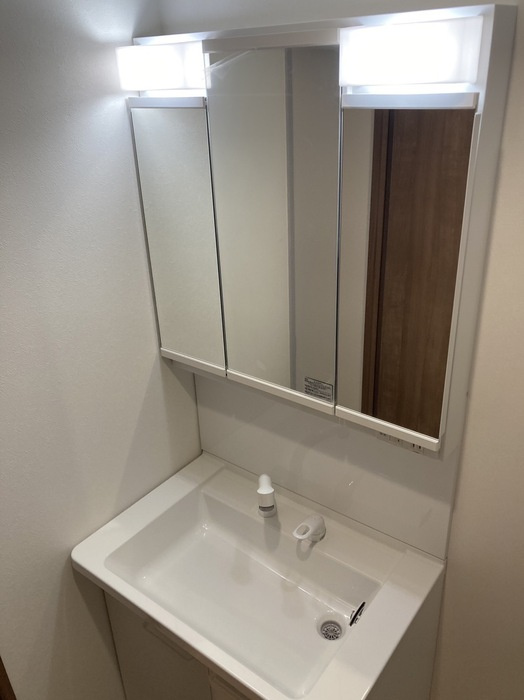 リーベルコートⅡの洗面所|忙しい朝には欠かせない洗面所です