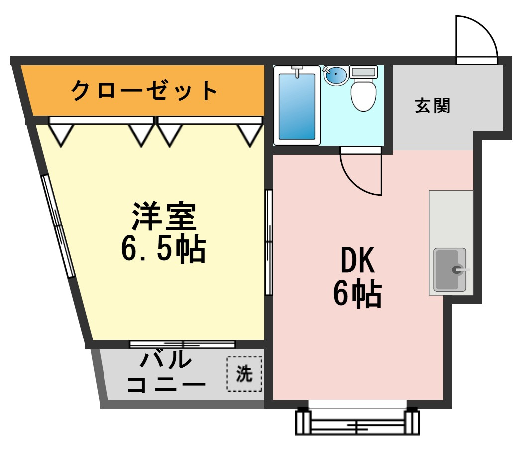 バーバーアダチの間取り