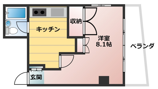【間取り】 | ハイツ茜２