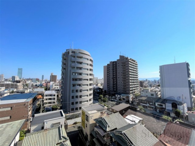 【展望】 | パルメーラ北畠イマジン | 北向きサービスバルコニーからの眺望