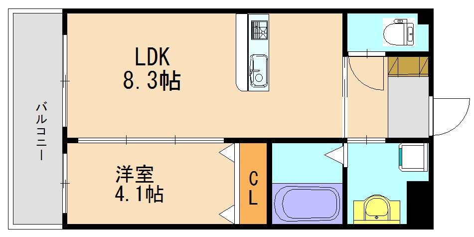 ハーヴェスト久留米の間取り