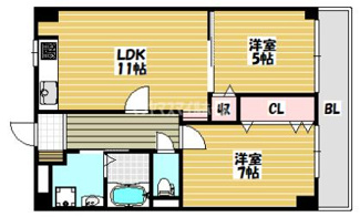 【間取り】 | アメニティK&Ｓ　PARTⅡ