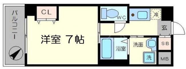 【間取り】 | ELLE難波WEST