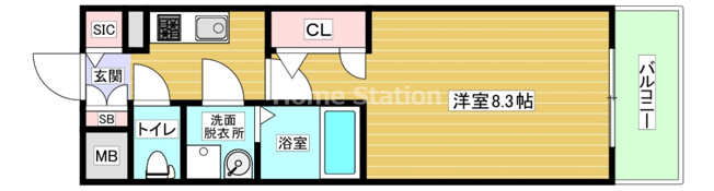 【間取り】 | エスリードレジデンス弁天町グランデ
