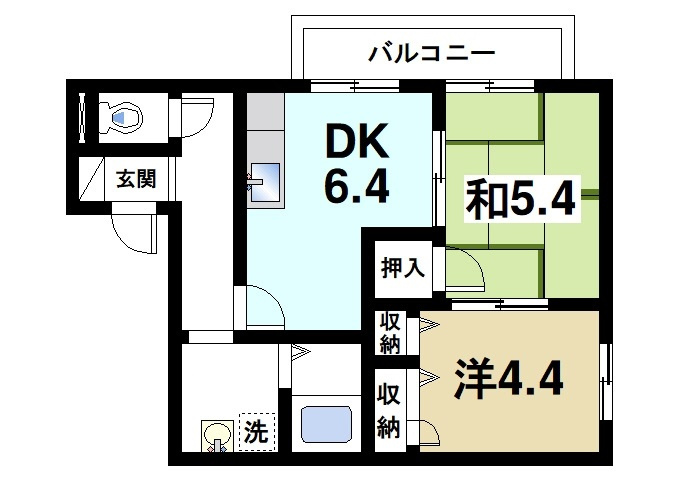 ウィステリア伏見の間取り|使いやすい間取りです