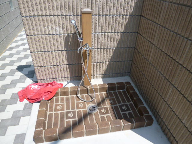 倉敷市茶屋町のアパートのその他共用部分|ペット用洗い場