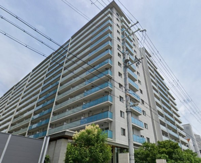 【外観】 | ブランズシティ天神橋筋六丁目 | ■RC造15階建、総戸数420戸　公園や小学校も近い緑豊かな住宅地