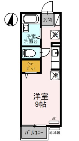 【間取り】 | アメニティ大美野A