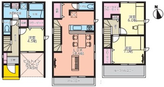 【間取り】 | 菱屋西　新築戸建