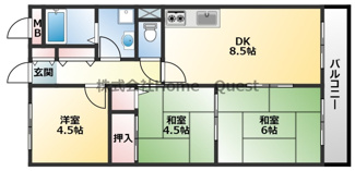 【間取り】 | アルカザーレ国分西