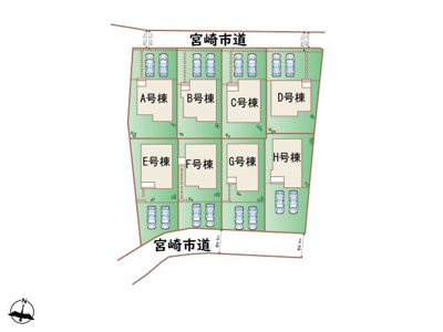 【区画図】 | 郡司分　新築戸建　G号棟