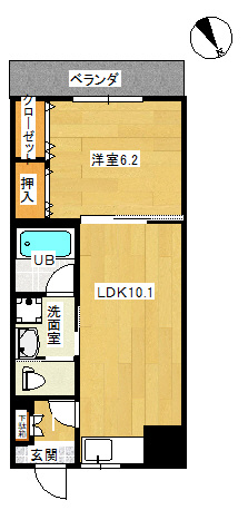 ピアコートBの間取り|反転あり