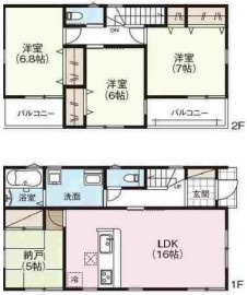 【間取り】 | 大蓮北1丁目　新築戸建