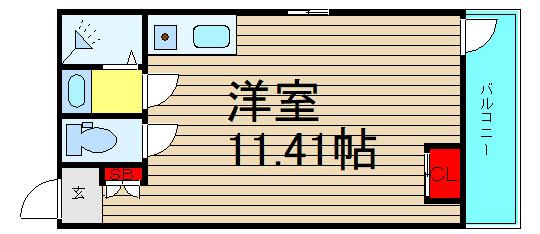 リエゾンコート弁天町の間取り