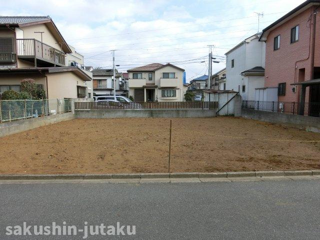 八千代台東３丁目　売地の外観|八千代台東３丁目　売地　更地　建築条件なし　お好きなハウスメーカーでどうぞ　正味48.8坪　整形地　南西側４ｍ道路面　陽当り良好　