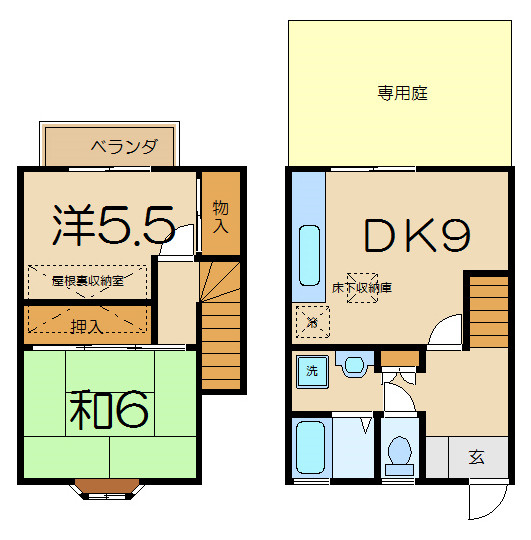 【間取り】 | 初声ビレッジ長浜海岸Ⅱ