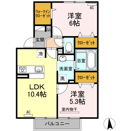 チセヌプリの間取り