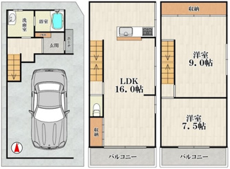 【間取り】 | 野江1丁目　中古戸建