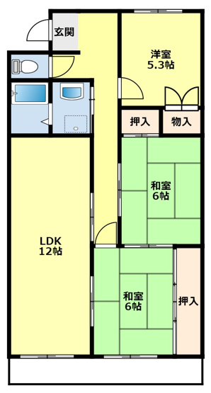 【間取り】 | クレストコート３５