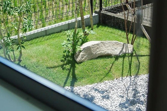 高知市朝倉甲　新築戸建ての庭